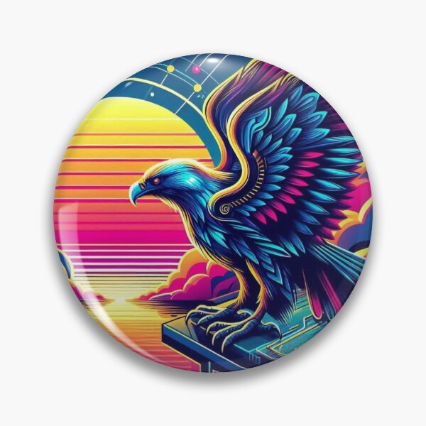 Item preview, Neon Cyber Eagle designed and sold by Dogandesighn.