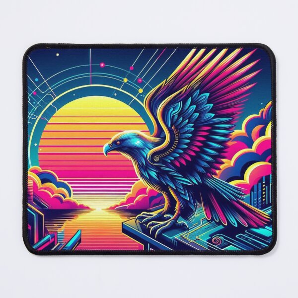 Item preview, Neon Cyber Eagle designed and sold by Dogandesighn.