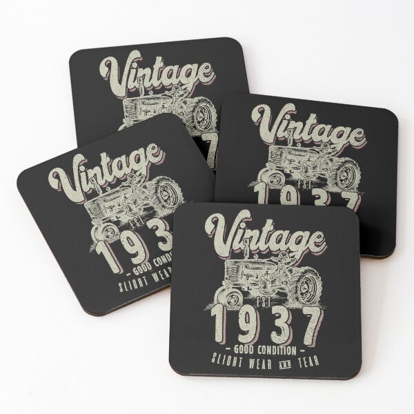 Item preview, Vintage Tractor Farmer Birthday Born In 1937 designed and sold by JRRTs.