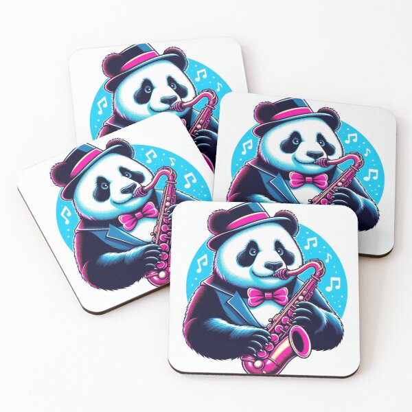 Item preview, cute panda saxaphone playing designed and sold by Dogandesighn.
