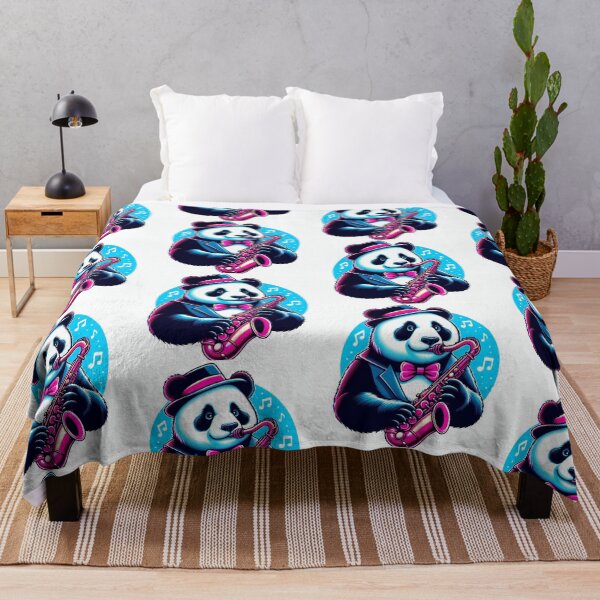 Item preview, cute panda saxaphone playing designed and sold by Dogandesighn.