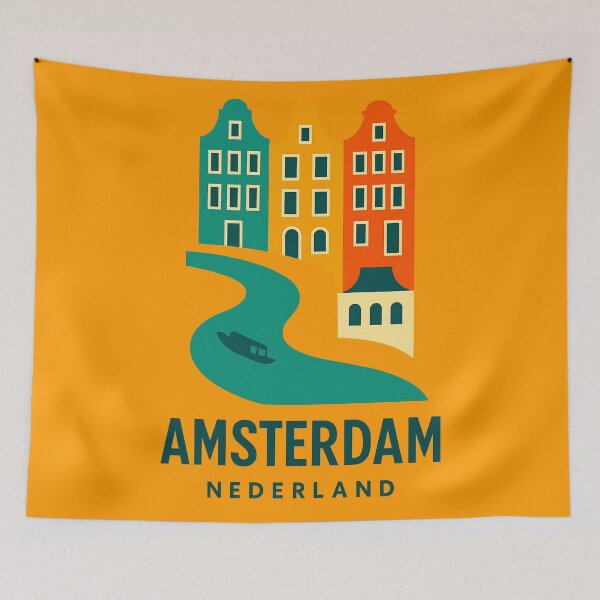 Item preview, Mid Century European City Amsterdam designed and sold by JETSETPRIDE.