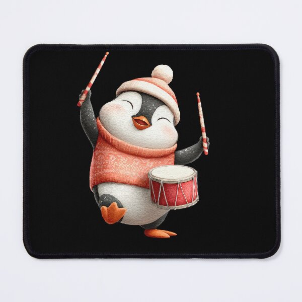 Item preview, Festive Penguin Drummer — Cute Christmas Apparel & Gifts designed and sold by VikArt7.