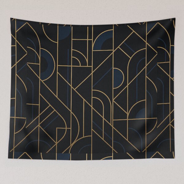 Item preview, Golden Arcs – Art Deco Geometry designed and sold by Zenvo.