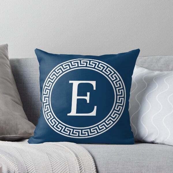 Item preview, Greek Monogram Letter E – Classic Blue Pattern designed and sold by systemagica.