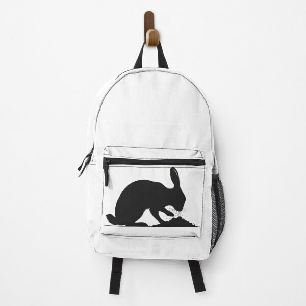 Item preview, “Digging Bunny Silhouette – Nature-Inspired Animal Art” designed and sold by Dogandesighn.