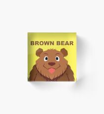 Brown Bear Acrylic Block