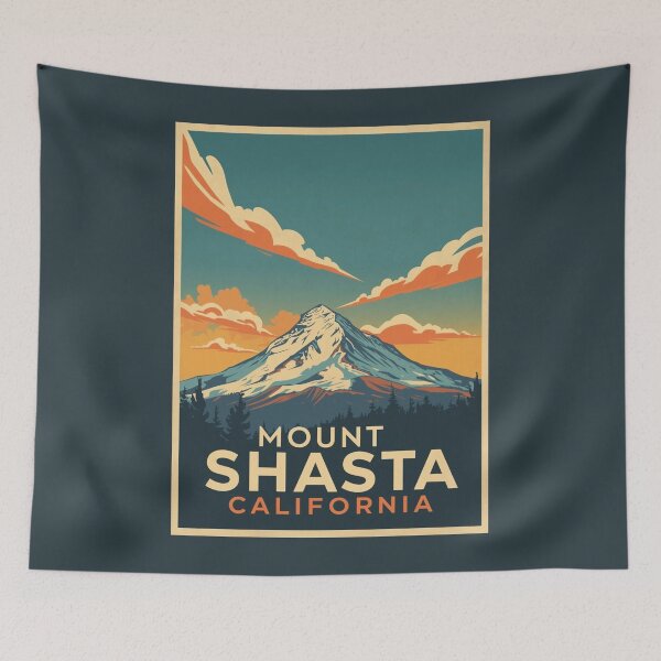 Item preview, Mount Shasta - California  designed and sold by GoodOldVintage.