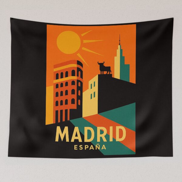 Item preview, Mid Century European City Madrid designed and sold by JETSETPRIDE.