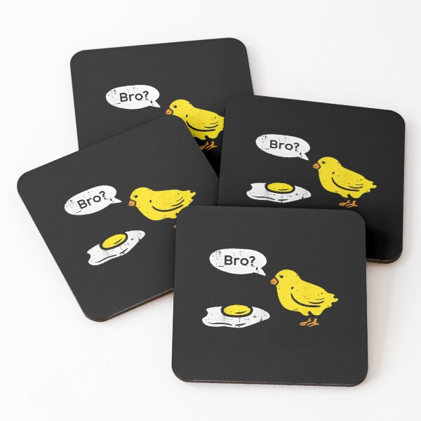 Item preview, Bro? Funny Chick and Fried Egg Meme | Food Joke Humor designed and sold by HBDStudio.
