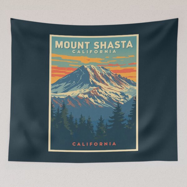 Item preview, Mount Shasta - California  designed and sold by GoodOldVintage.