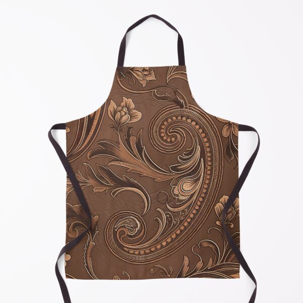 Item preview, Rustic Western Tooled Leather Floral Pattern designed and sold by CoastalEmp.