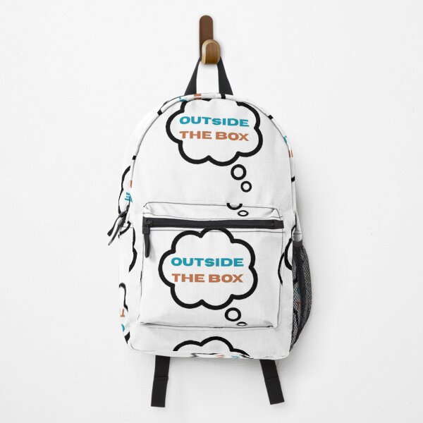 Item preview, Think Outside The Box Creative Thinking Motivation Typography Design designed and sold by HumTumMe.