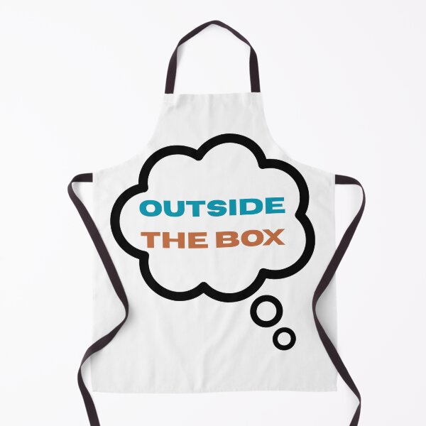 Item preview, Think Outside The Box Creative Thinking Motivation Typography Design designed and sold by HumTumMe.