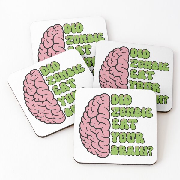 Item preview, Did Zombie Eat Your Brain? | Sarcastic Design with Half Brain Illustration designed and sold by ChibiNekoSpace.