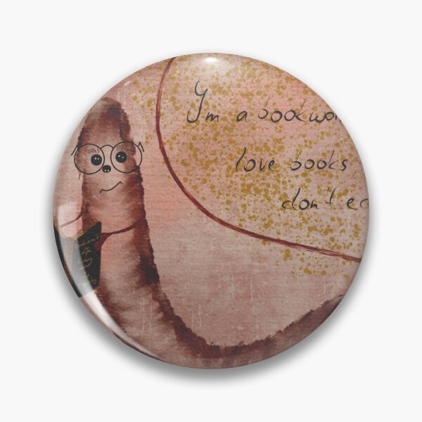 Item preview, A bookworm is reading a book designed and sold by Landfisch.