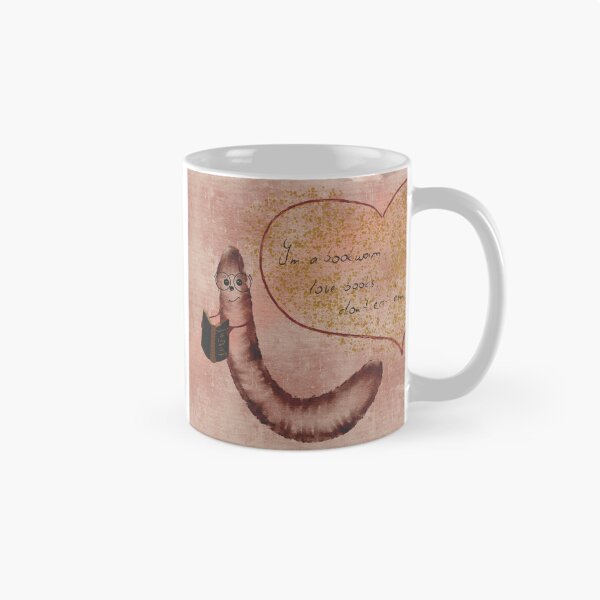 Item preview, A bookworm is reading a book designed and sold by Landfisch.