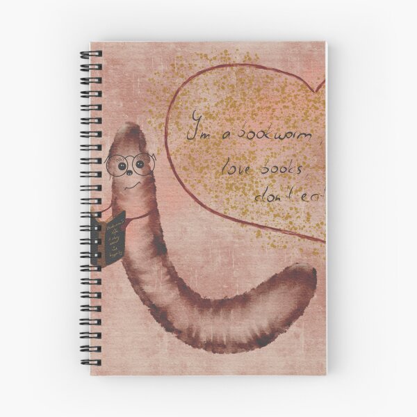 Item preview, A bookworm is reading a book designed and sold by Landfisch.