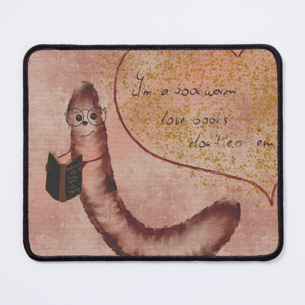 Item preview, A bookworm is reading a book designed and sold by Landfisch.