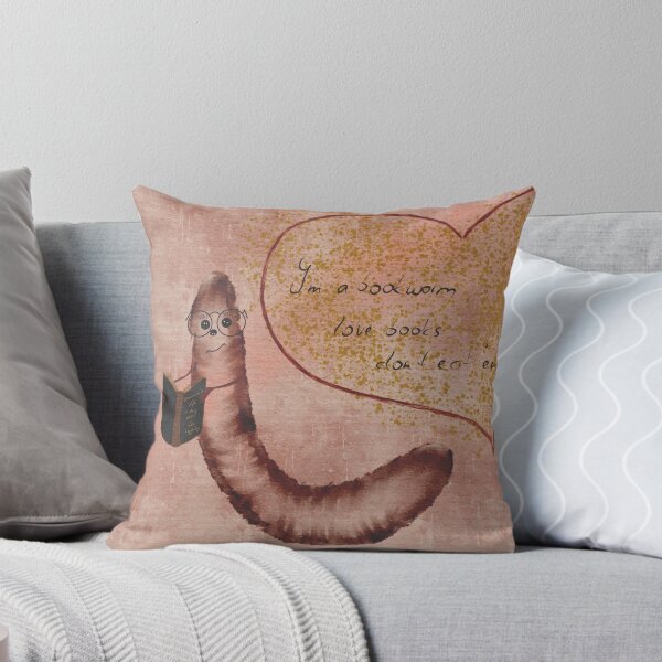 Item preview, A bookworm is reading a book designed and sold by Landfisch.