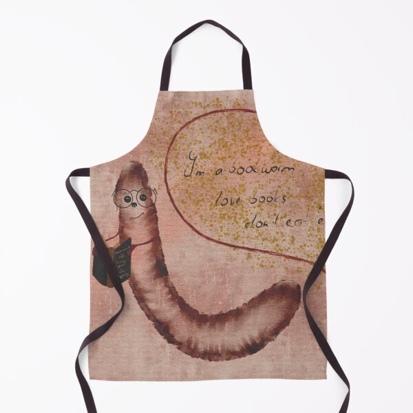 Item preview, A bookworm is reading a book designed and sold by Landfisch.