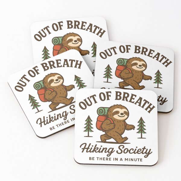Item preview, Funny Sloth Hiking - Out of Breath Hiking Society designed and sold by ZBIFBOUETLA.