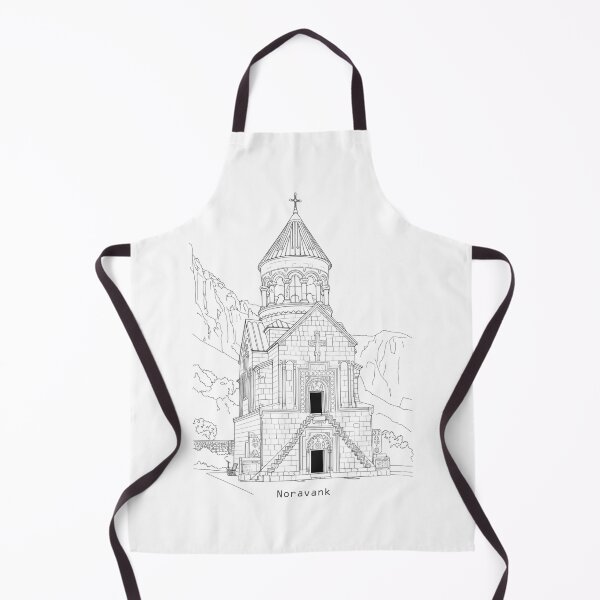 Item preview, Noravank Church Line Art | Vayots Dzor Armenia Historic Monastery Illustration designed and sold by NareArt.