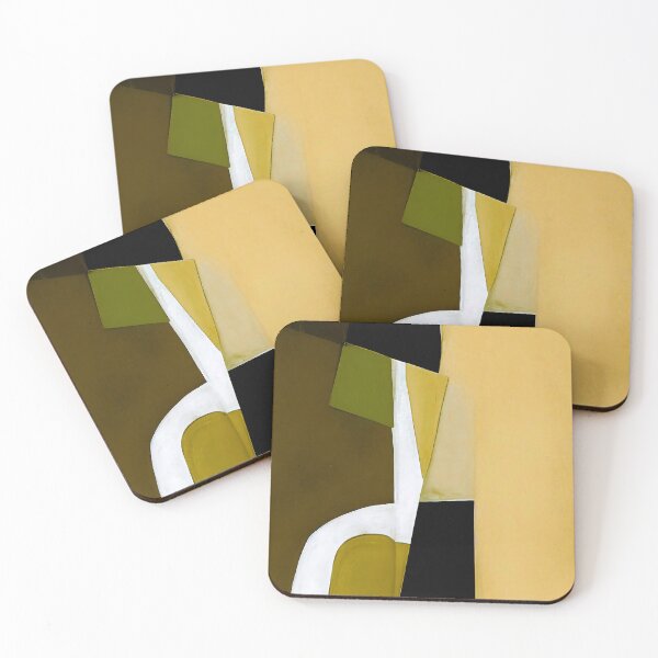 Item preview, Saffron, Mustard, Olive, And Brown Hues Abstract Art  designed and sold by DEC02.