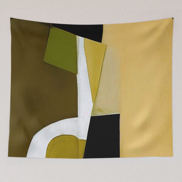 Item preview, Saffron, Mustard, Olive, And Brown Hues Abstract Art  designed and sold by DEC02.