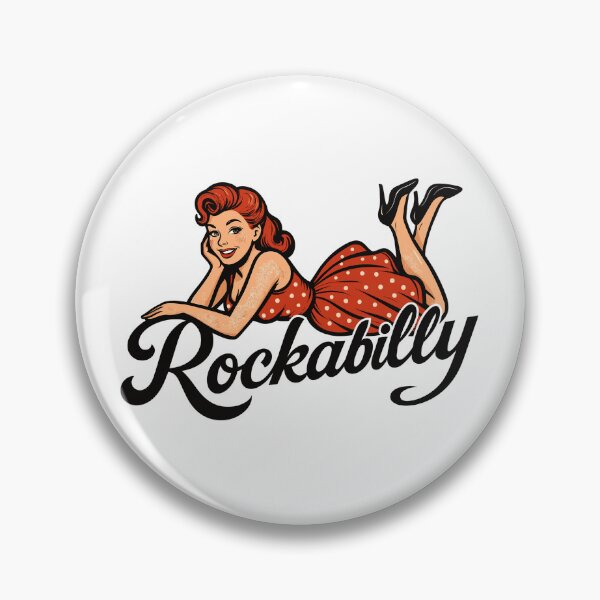 Item preview, Rockabilly pin-up woman 1950s lying down, petticoat, gift designed and sold by Pineapple-Tree.