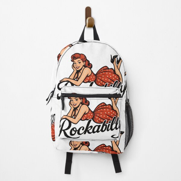 Item preview, Rockabilly pin-up woman 1950s lying down, petticoat, gift designed and sold by Pineapple-Tree.