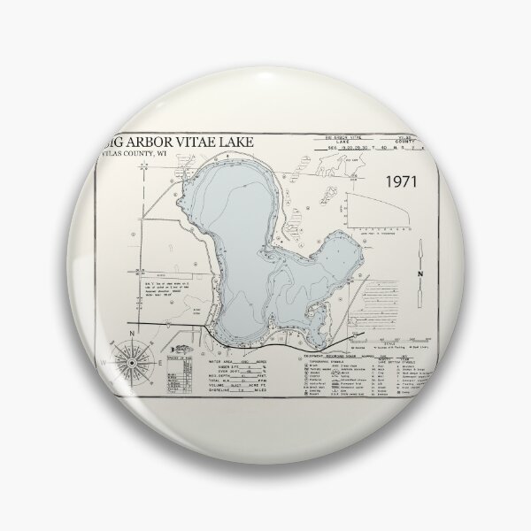 Item preview, Big Arbor Vitae Lake - Vilas County WI  designed and sold by Jean Plout.