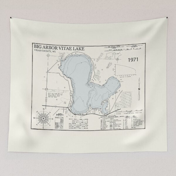 Item preview, Big Arbor Vitae Lake - Vilas County WI  designed and sold by Jean Plout.