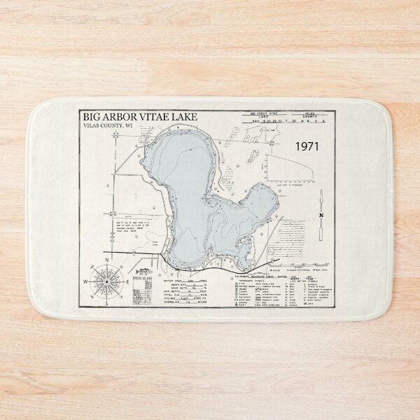 Item preview, Big Arbor Vitae Lake - Vilas County WI  designed and sold by Jean Plout.