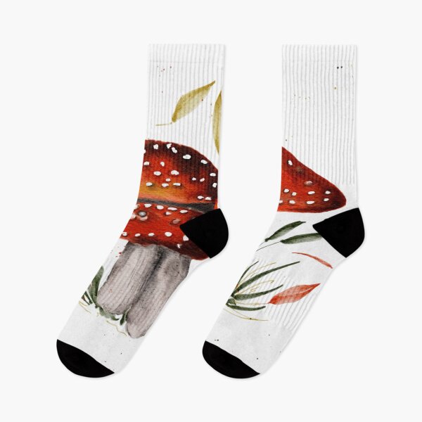 Item preview, Fly agaric mushrooms in family in autumn designed and sold by Landfisch.
