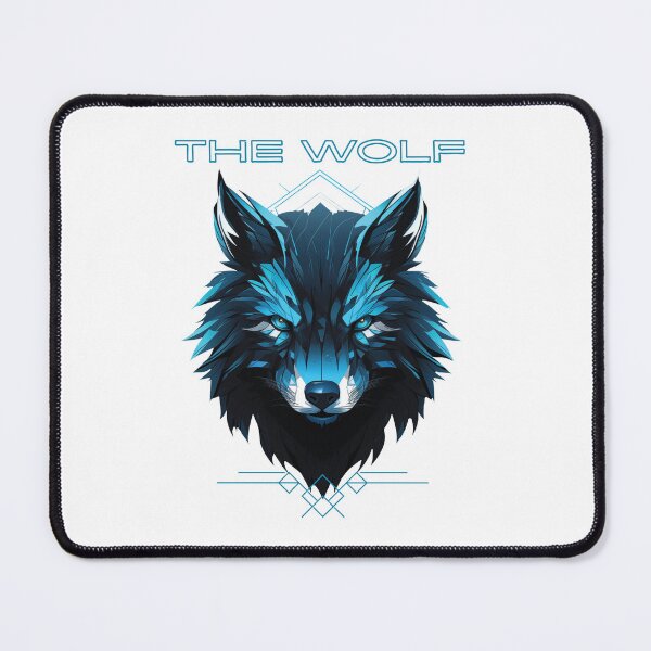 Item preview, Blue Geometric Wolf Crest designed and sold by Krfto.