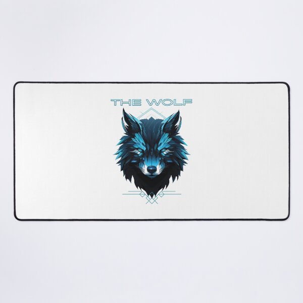Item preview, Blue Geometric Wolf Crest designed and sold by Krfto.