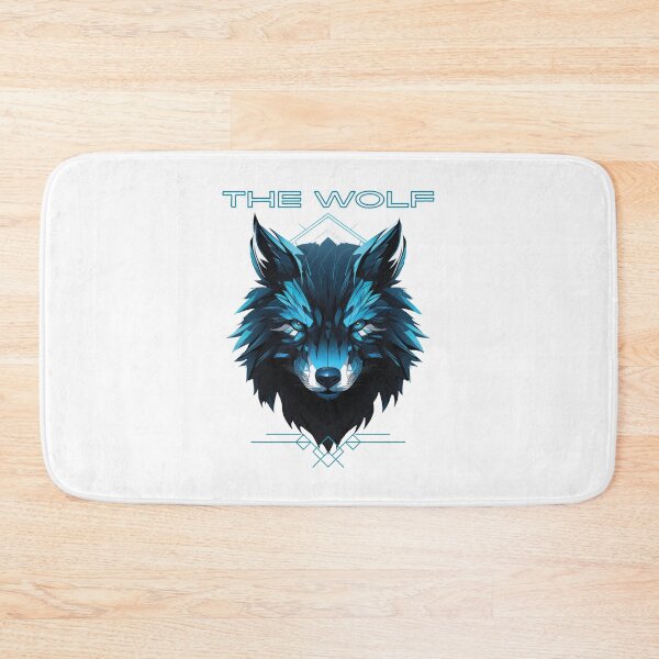 Item preview, Blue Geometric Wolf Crest designed and sold by Krfto.