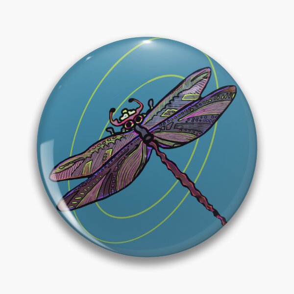 Item preview, Dragonfly Spirit – Transformation Totem Art | Mindful Surreal Illustration designed and sold by MiROCZA.