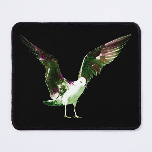 Item preview, A Flight of Colors in the Dark – The Luminous Seagull / Swiss Artwork Photography designed and sold by Raphael Wolf.