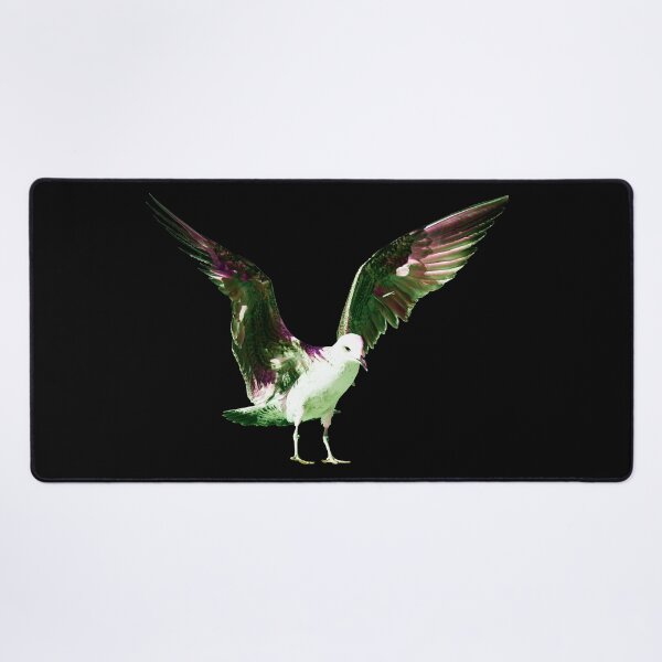 Item preview, A Flight of Colors in the Dark – The Luminous Seagull / Swiss Artwork Photography designed and sold by Raphael Wolf.