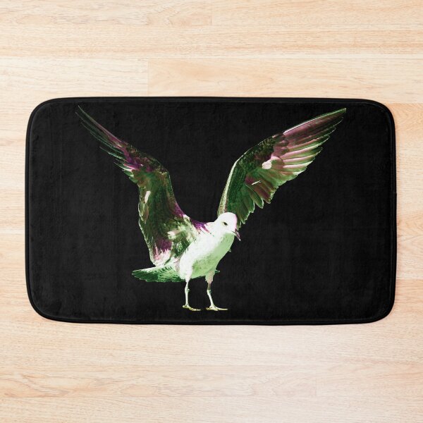 Item preview, A Flight of Colors in the Dark – The Luminous Seagull / Swiss Artwork Photography designed and sold by Raphael Wolf.