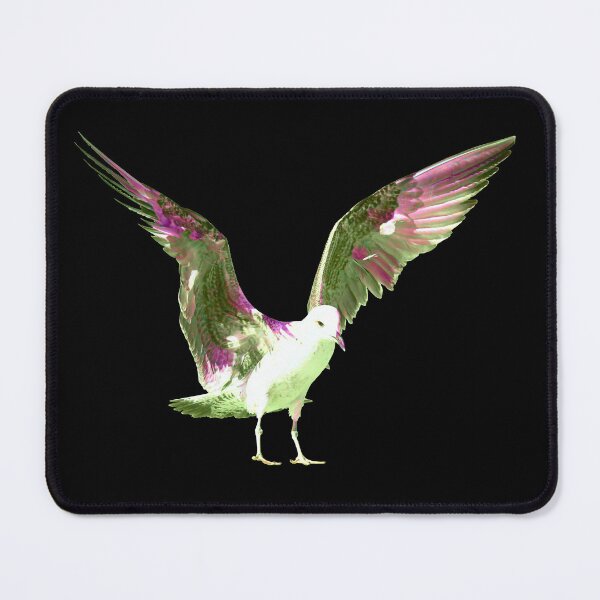 Item preview, Pink Flight in the Dark – The Glowing Seagull / Swiss Artwork Photography designed and sold by Raphael Wolf.