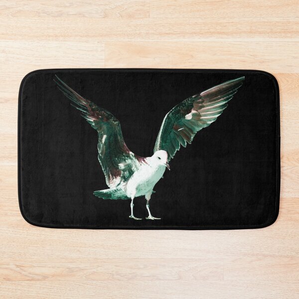 Item preview, Green Flight in the Dark – The Glowing Seagull / Swiss Artwork Photography designed and sold by Raphael Wolf.
