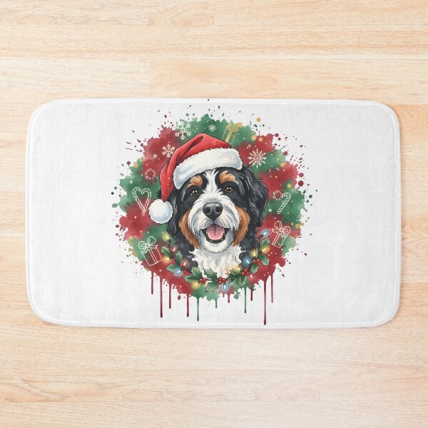 Item preview, Bernedoodle | Christmas Colorful Watercolor Design #1 designed and sold by MatsurexDesigns.