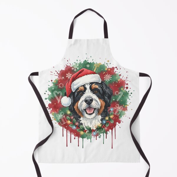Item preview, Bernedoodle | Christmas Colorful Watercolor Design #1 designed and sold by MatsurexDesigns.
