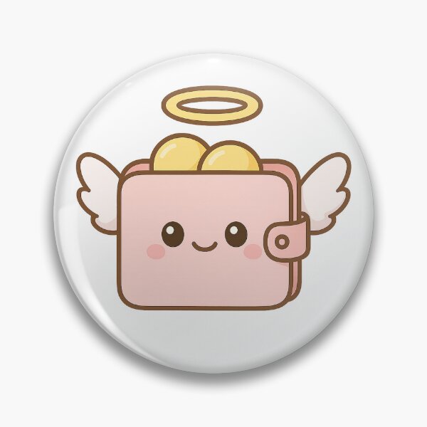Item preview, Lucky Wallet Angel Sticker | Kawaii Money Charm | Cute Sticker | Divine Feminine Wealth | Money Sticker designed and sold by HerDreamCodes.