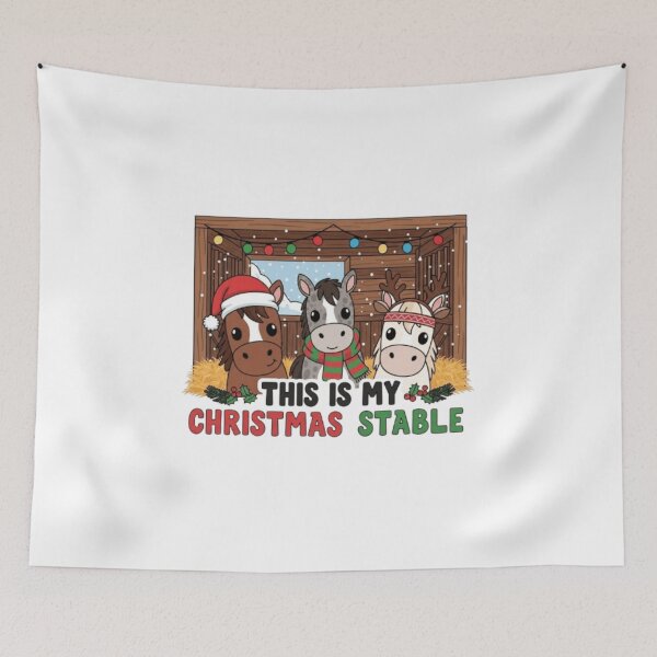 Item preview, This is My Christmas Stable-Funny Naughty Christmas Meme | Big Nick Energy Santa Cartoon & Festive Joke designed and sold by fetyTHM.