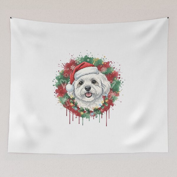 Item preview, Bichon Frise | Christmas Colorful Watercolor Design #1 designed and sold by MatsurexDesigns.