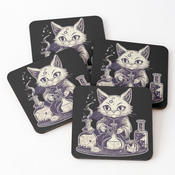 Item preview, Magic Potion Cat – Mystic Alchemy Art designed and sold by Artclo3.